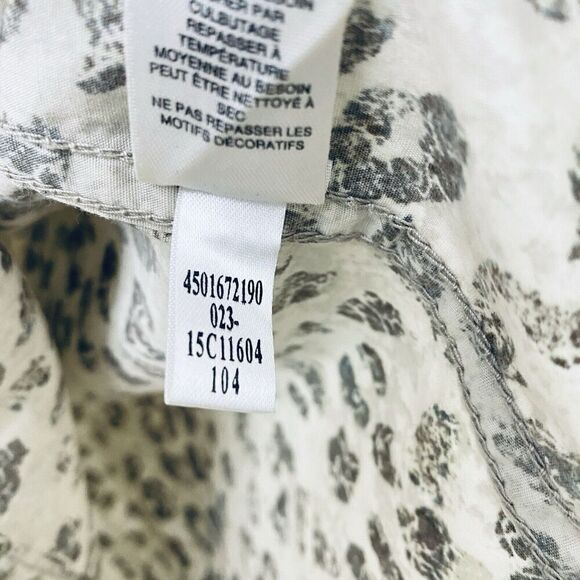 Chicos Absolutely Animal Utility Jacket Cheetah Leopard Cream Full Zip Size 0 XS - Picture 6 of 12